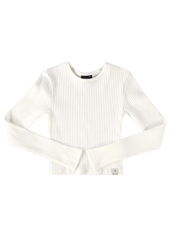 Gloss - Blusa Cropped Básica Juvenil Off White 3