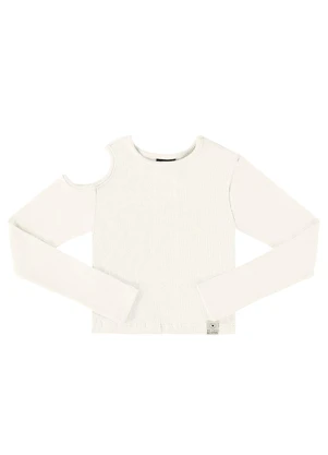 Gloss - Blusa Cropped Básica Juvenil Off White - GLOSS