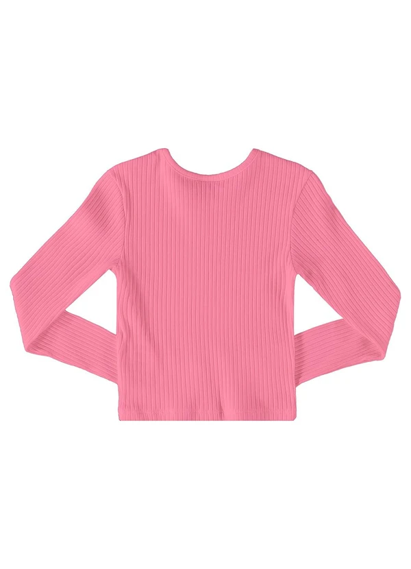 Gloss - Blusa Cropped Básica Juvenil Rosa 2