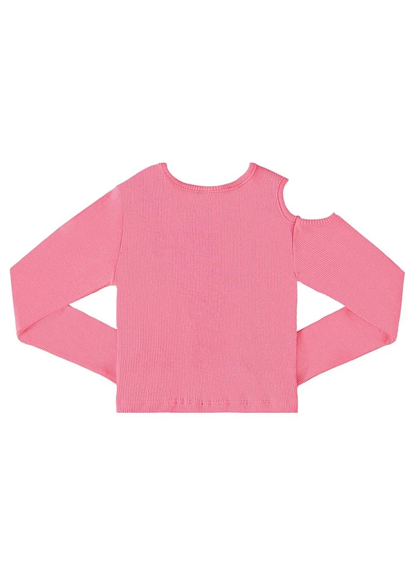 Gloss - Blusa Cropped Básica Juvenil Rosa 2