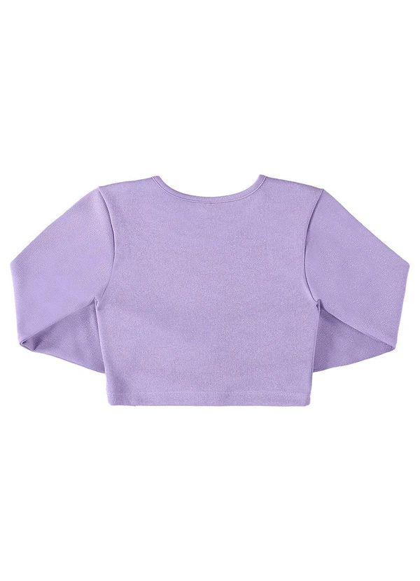 Gloss - Blusa Cropped em Malha Juvenil Roxo 4