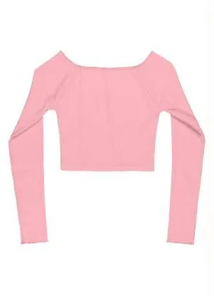 Gloss - Blusa Cropped Juvenil Menina Rosa - GLOSS