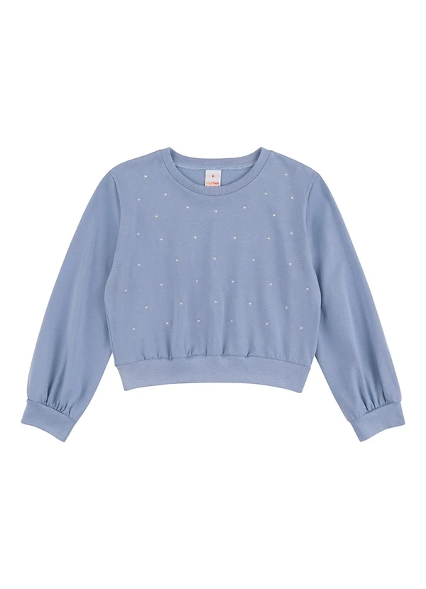 Marisol - Blusa Cropped Manga Longa Marisol Azul
