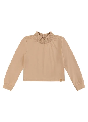 Blusa Cropped Manga Longa Marisol (Bege) - MARISOL