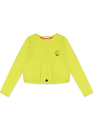 Marisol - Blusa Cropped Manga Longa Verde - MARISOL