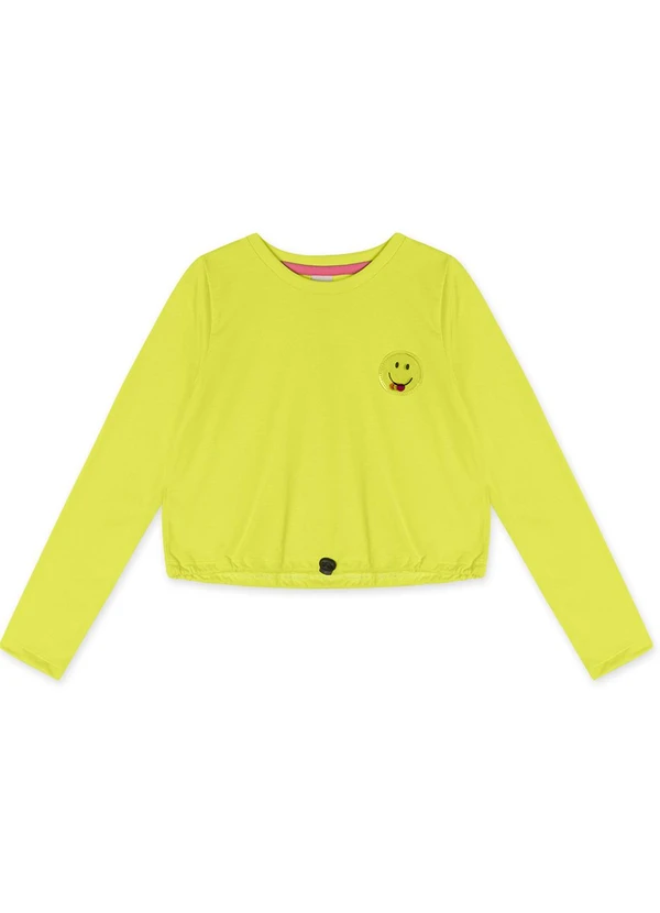 Marisol - Blusa Cropped Manga Longa Verde 1