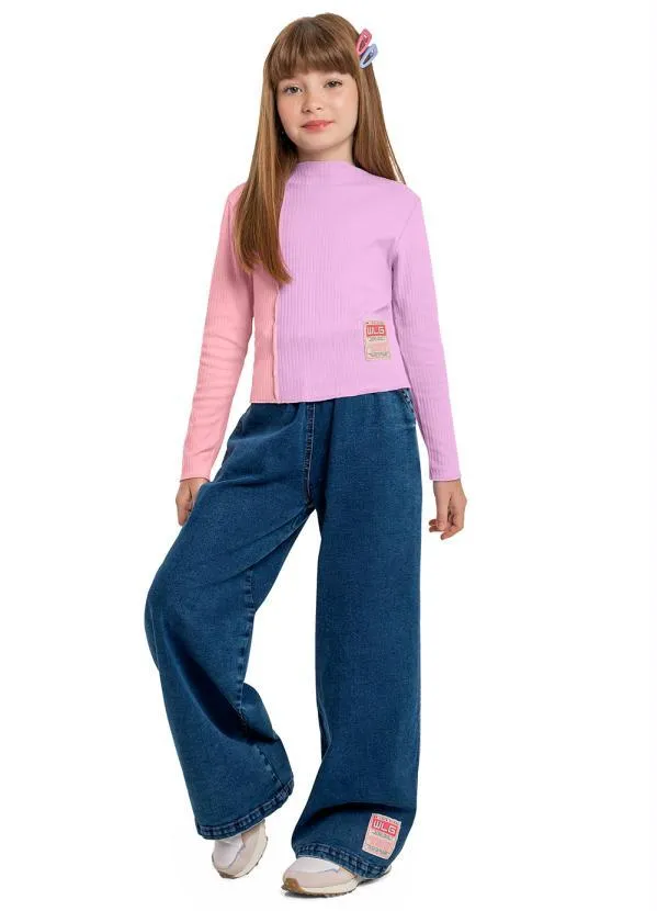 Gloss - Blusa Cropped Menina Juvenil Roxo 2