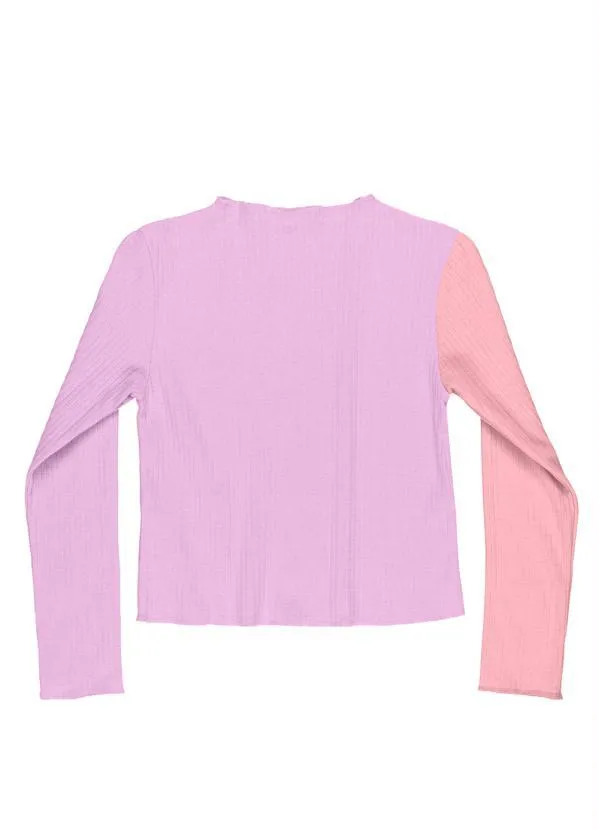 Gloss - Blusa Cropped Menina Juvenil Roxo 4