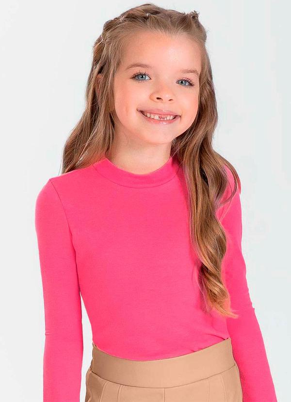 Cativa Kids - Blusa de Manga Longa Feminina Infantil Rosa