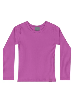 Quimby - Blusa de Manga Longa Infantil Menina Roxo - QUIMBY