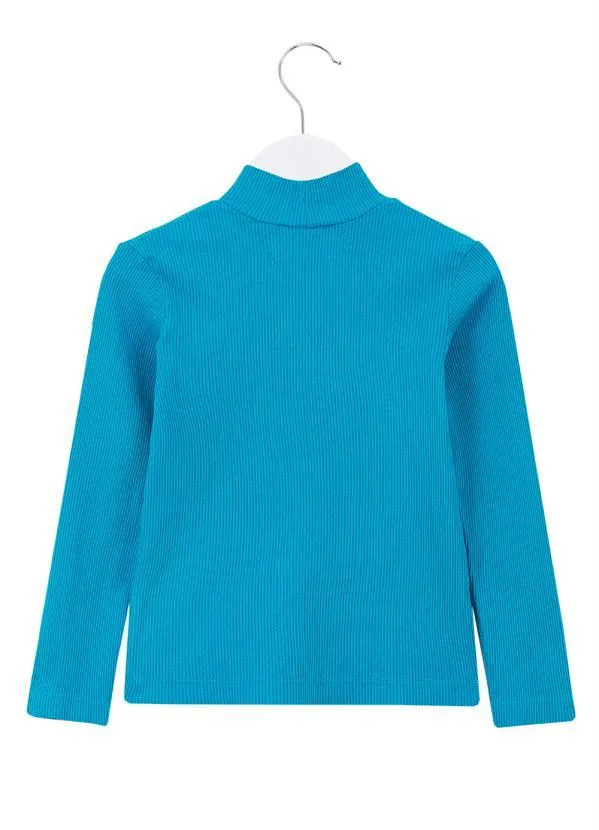 Fábula - Blusa de Ribana Manga Longa Azul 2