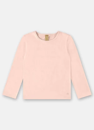 Up Baby - Blusa em Cotton Infantil Feminino Rosa - UP BABY