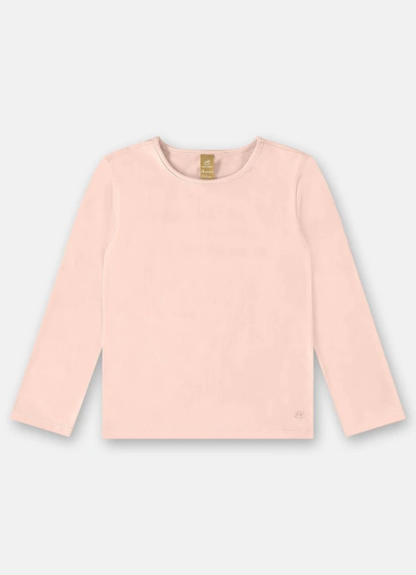 Up Baby - Blusa em Cotton Infantil Feminino Rosa