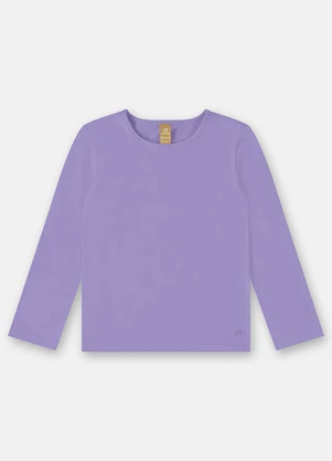 Up Baby - Blusa em Cotton Infantil Feminino Roxo - UP BABY