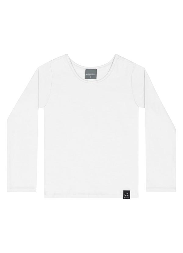 Quimby - Blusa em Cotton Infantil Menina Branco