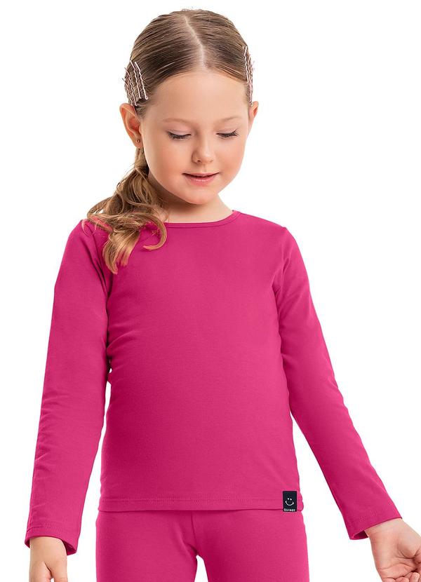 Quimby - Blusa em Cotton Infantil Menina Rosa