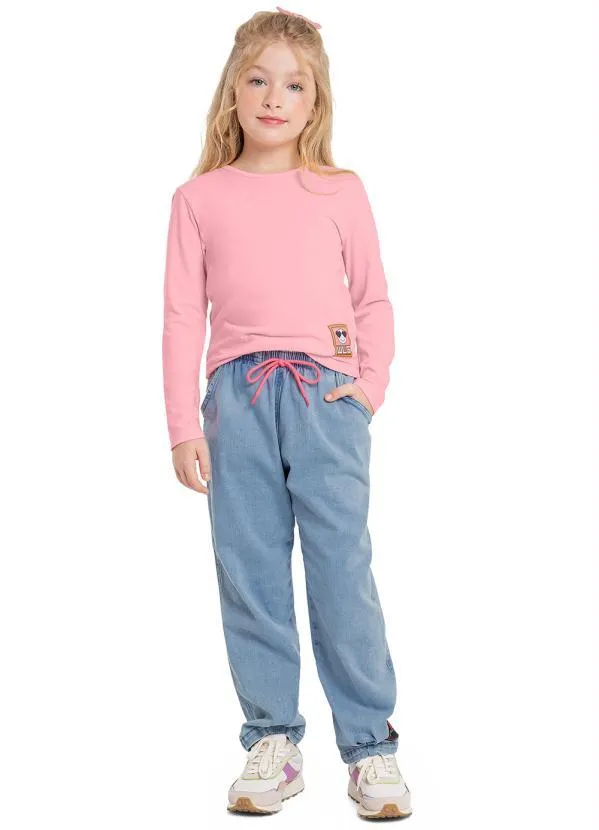 Gloss - Blusa em Cotton Juvenil Menina Rosa 2