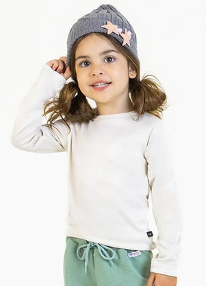 Soft Bonni - Blusa em Malha Térmica Branco - SOFT BONNI