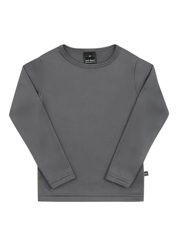 Soft Bonni - Blusa em Malha Térmica Cinza 3