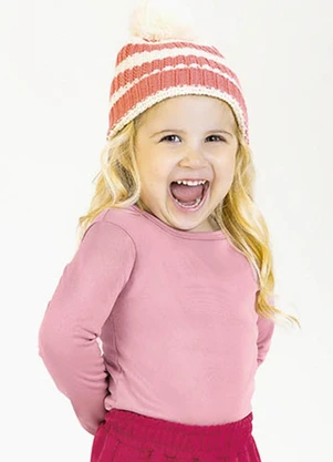 Soft Bonni - Blusa em Malha Térmica Rosa - SOFT BONNI