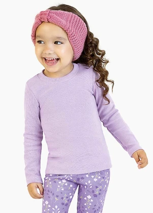 Soft Bonni - Blusa em Punho Roxo - SOFT BONNI