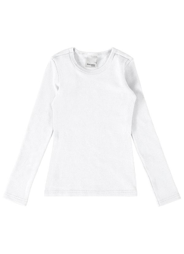 Malwee Kids - Blusa em Ribana Menina Branco