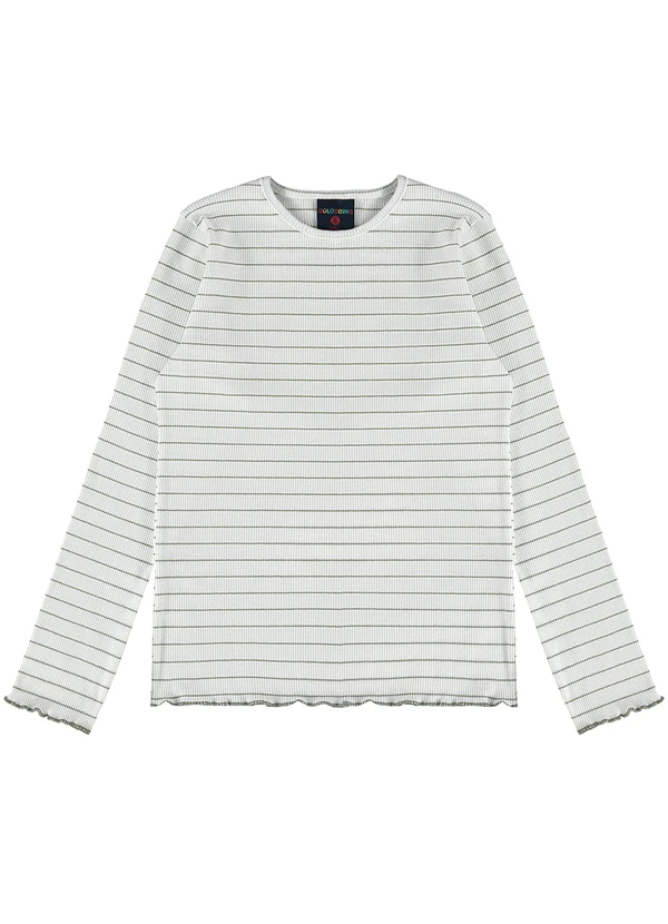 Guloseima - Blusa em Ribaninha Infantil Off White