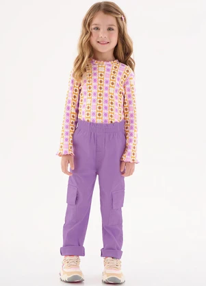 Up Baby - Blusa em Ribaninha Infantil Menina Rosa - UP BABY