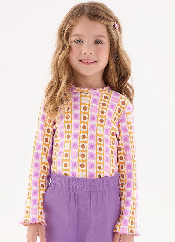 Up Baby - Blusa em Ribaninha Infantil Menina Rosa