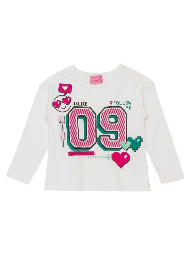 Momi - Blusa Estampada Branco
