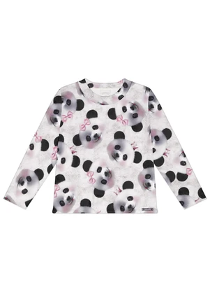 Alakazoo - Blusa Estampada de Mangas Longas Menina  Branco - ALAKAZOO