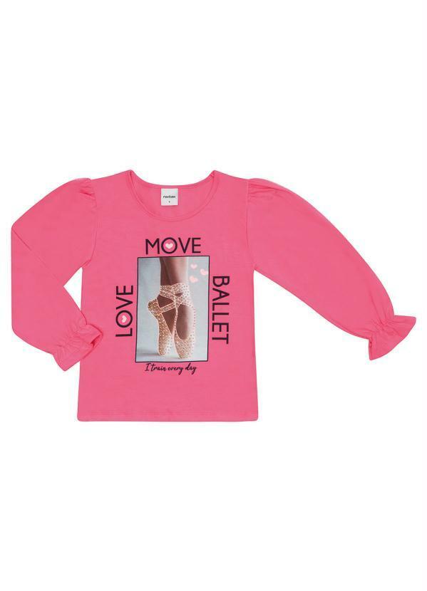 Rovi Kids - Blusa Feminina Ballet Rosa