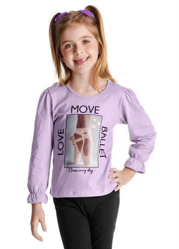 Rovi Kids - Blusa Menina Ballet Roxo