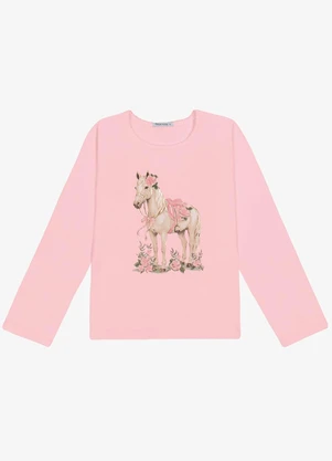 Trick Nick - Blusa Feminina Infantil Manga Longa Rosa - TRICK NICK
