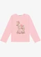 Trick Nick - Blusa Feminina Infantil Manga Longa Bege - variação: Rosa