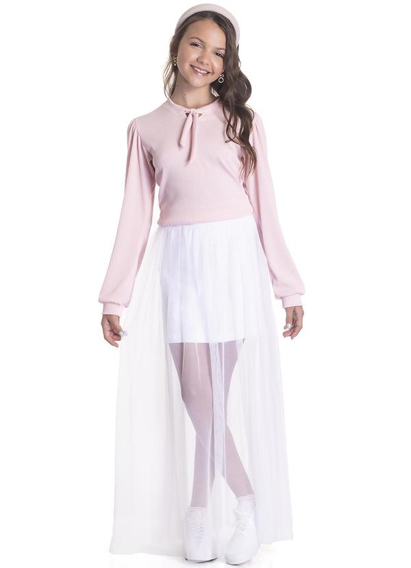 Randa Mundu - Blusa Feminino Brisa Canelada Rosa 2