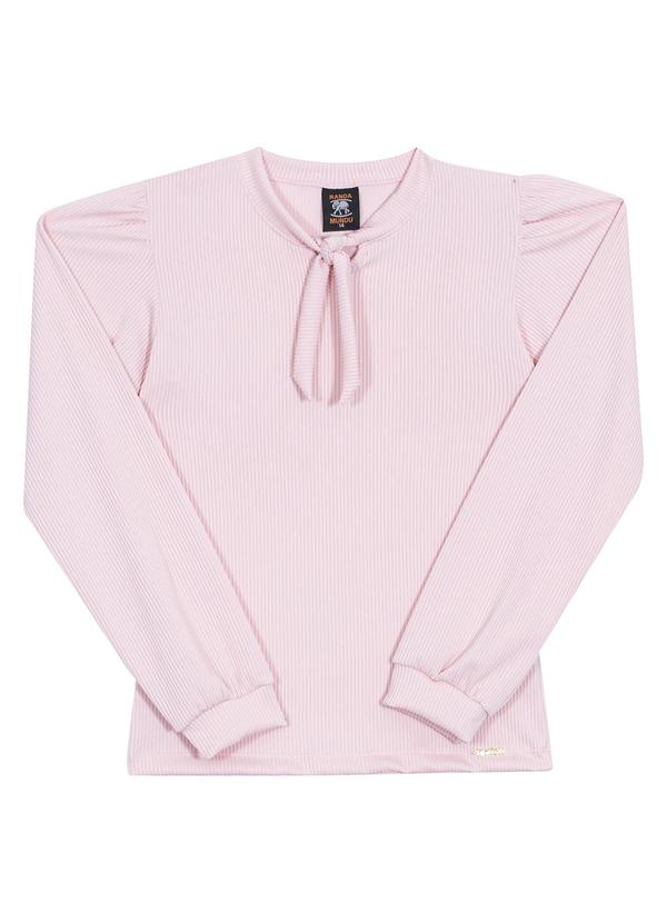 Randa Mundu - Blusa Feminino Brisa Canelada Rosa 3