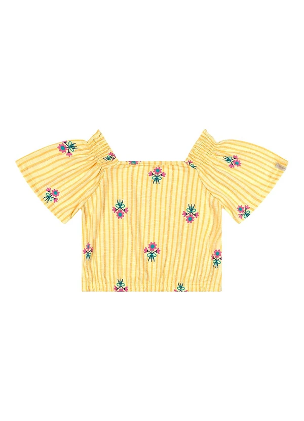 Elian - Blusa Menina Infantil Amarelo 3