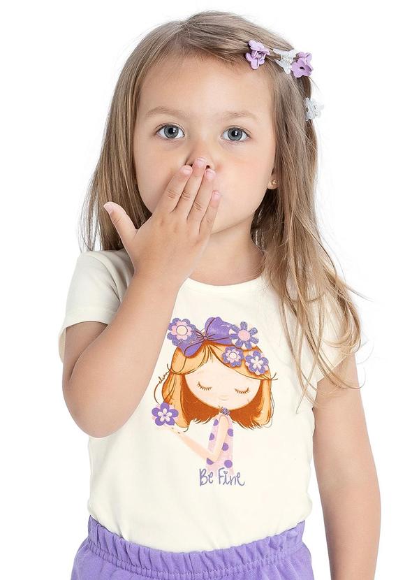 Elian - Blusa Feminino Infantil Bege 1