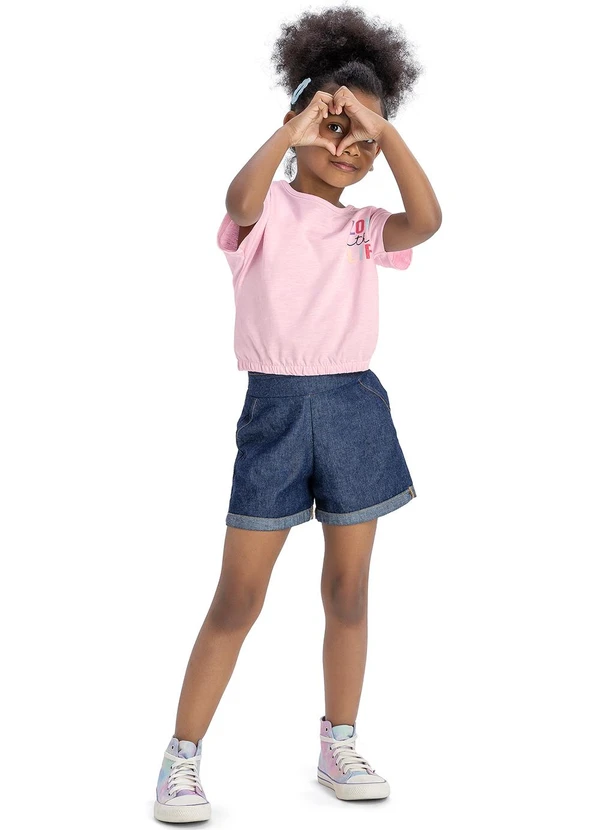 Elian - Blusa Menina Infantil Rosa 2