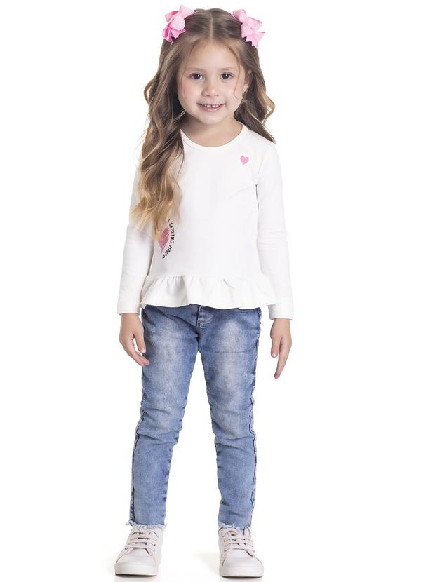 Sempre Kids - Blusa Feminino Mood Camping Branco 2