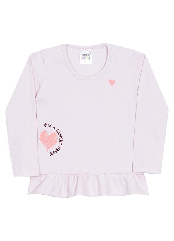 Sempre Kids - Blusa Feminino Mood Camping Rosa 1
