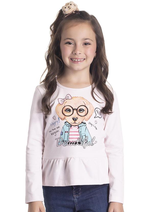 Sempre Kids - Blusa Feminino Mood Camping Rosa 