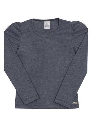 Outlet - Blusa Feminino Ribana Canelada Preto - OUTLET