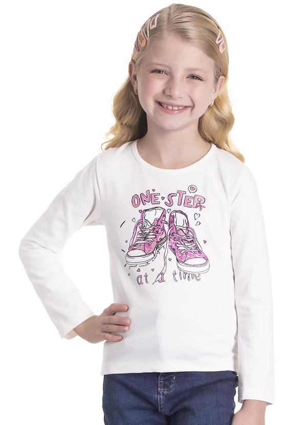 Sempre Kids - Blusa Feminino Shiny Bear Bege