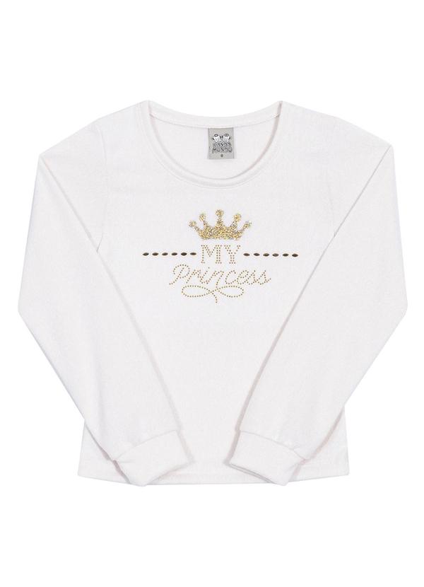 Randa Mundu - Blusa Feminino Tricot Branco