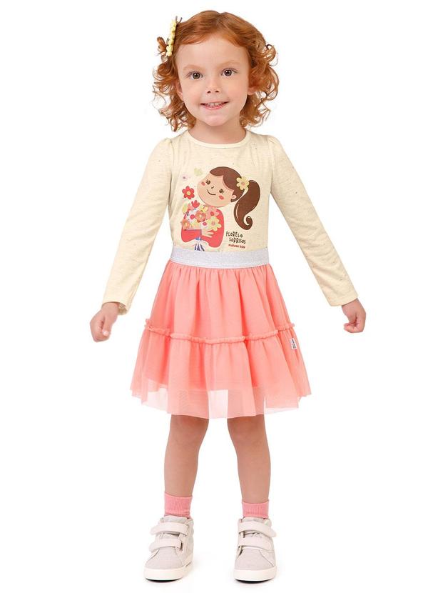 Malwee Kids - Blusa Flores & Sorrisos Menina Bege 2