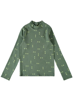 Malwee Kids - Blusa Geométrica Conforto Menina Verde - MALWEE KIDS
