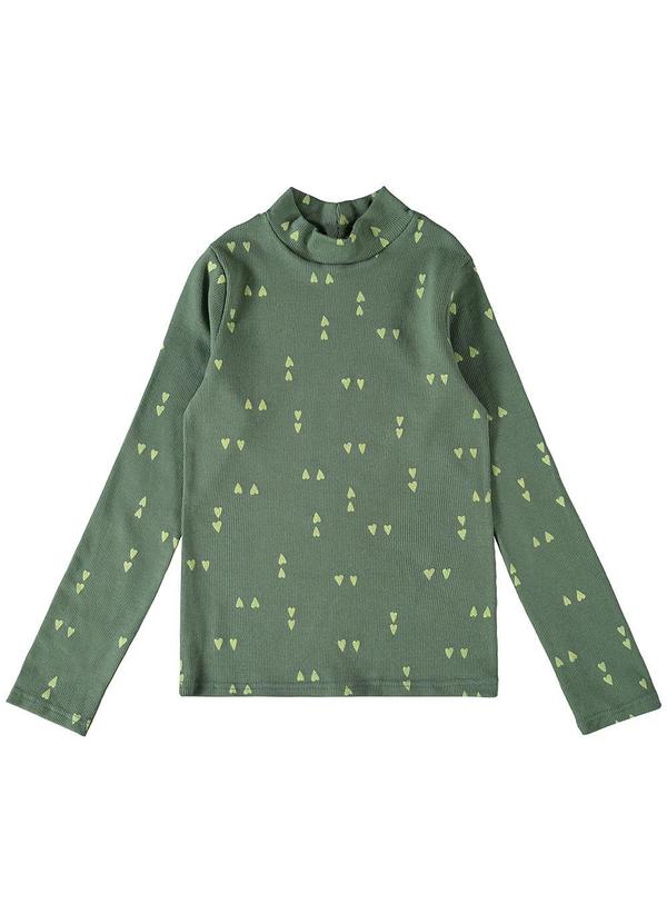 Malwee Kids - Blusa Geométrica Conforto Menina Verde