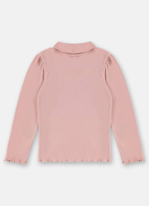 Up Baby - Blusa Gola Alta em Ribana Rosa 3